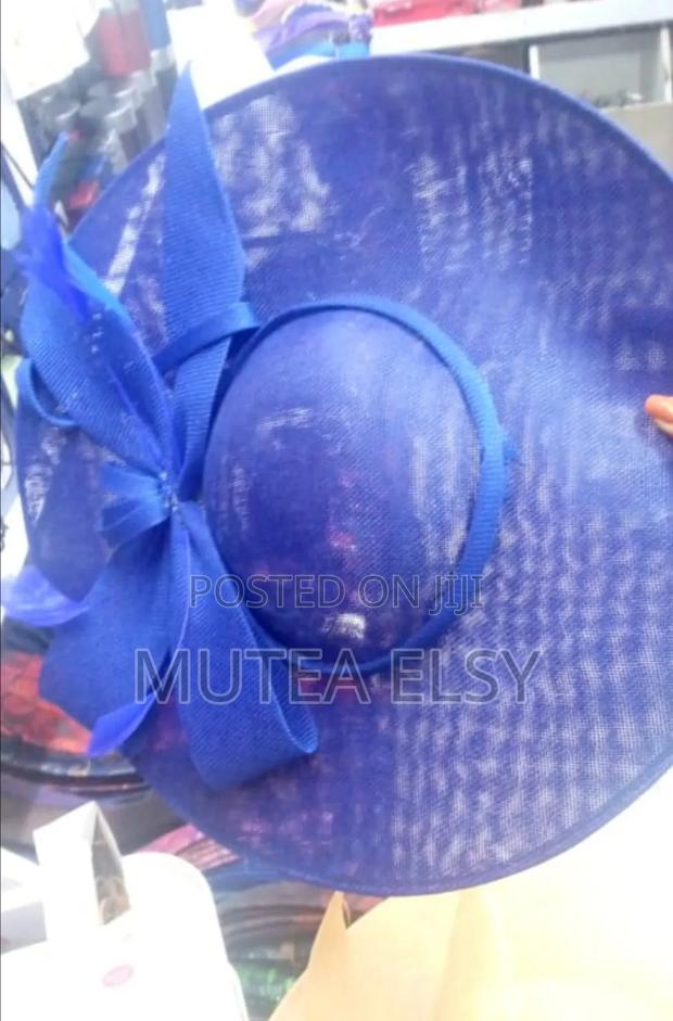 Royal Blue Executive Fascinators Hats - main view