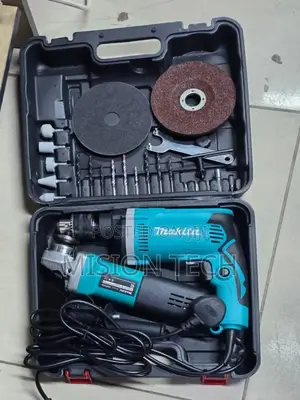 Makita Grinder + Drill Combo 
All Components 