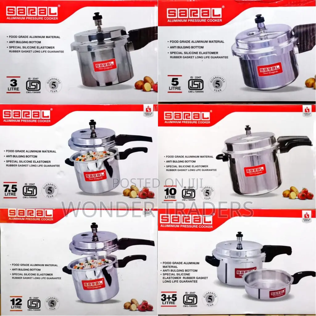 *Saral Heavy Duty Aluminium Pressure Cookers* 3l