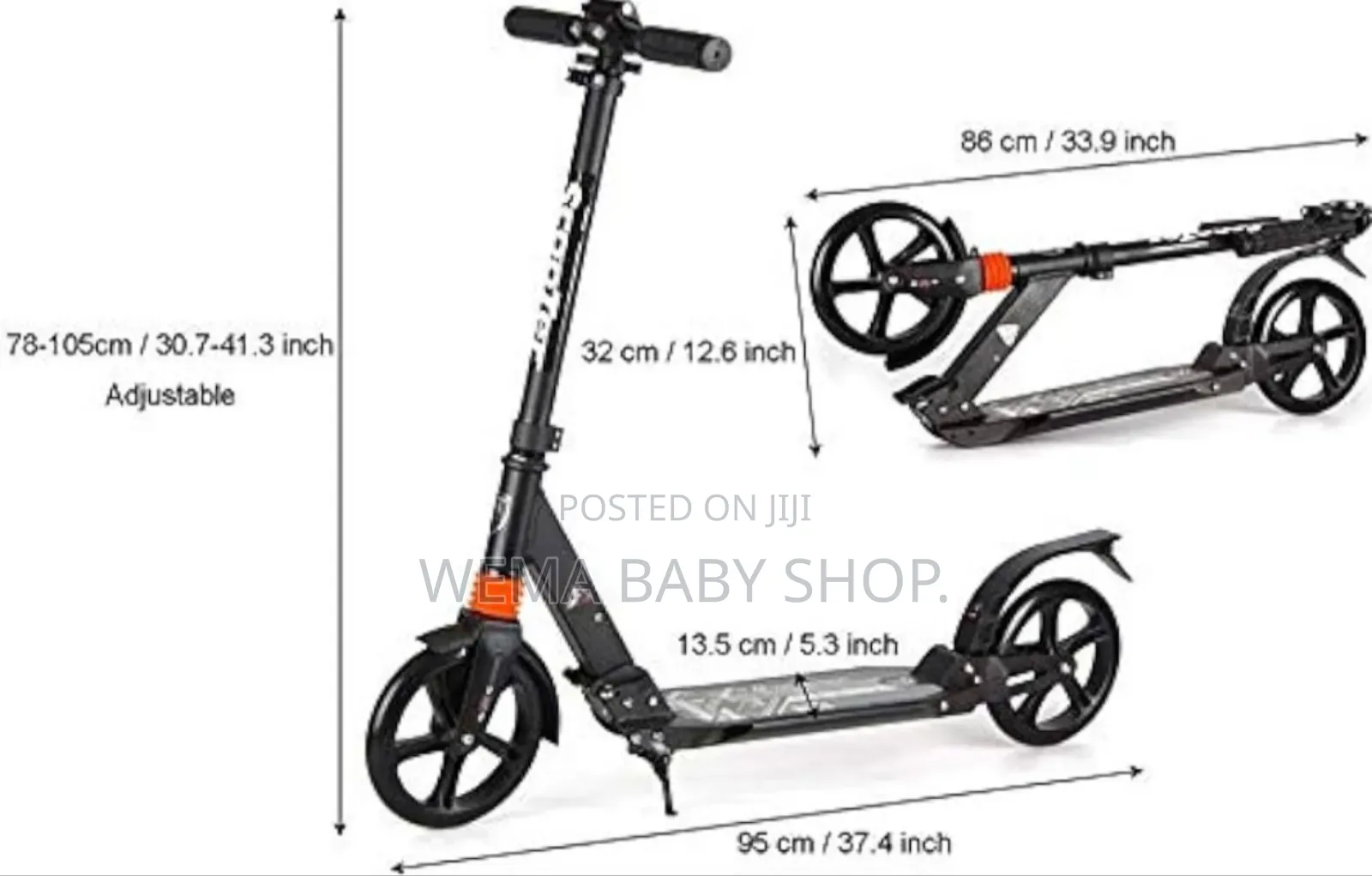 2 Wheel Scooter (7+) (With Hand Brakes)