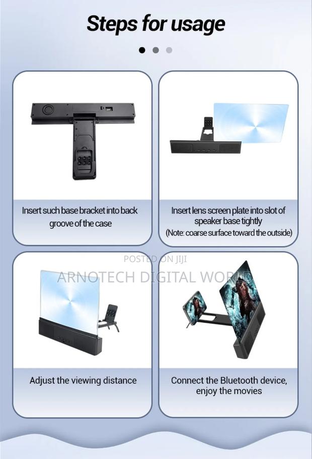 14 Inches Hd Screen Amplifier With Bt Speaker - thumbnail 4
