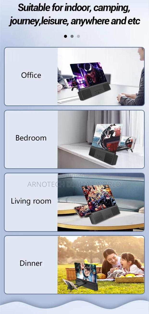 14 Inches Hd Screen Amplifier With Bt Speaker - thumbnail 5