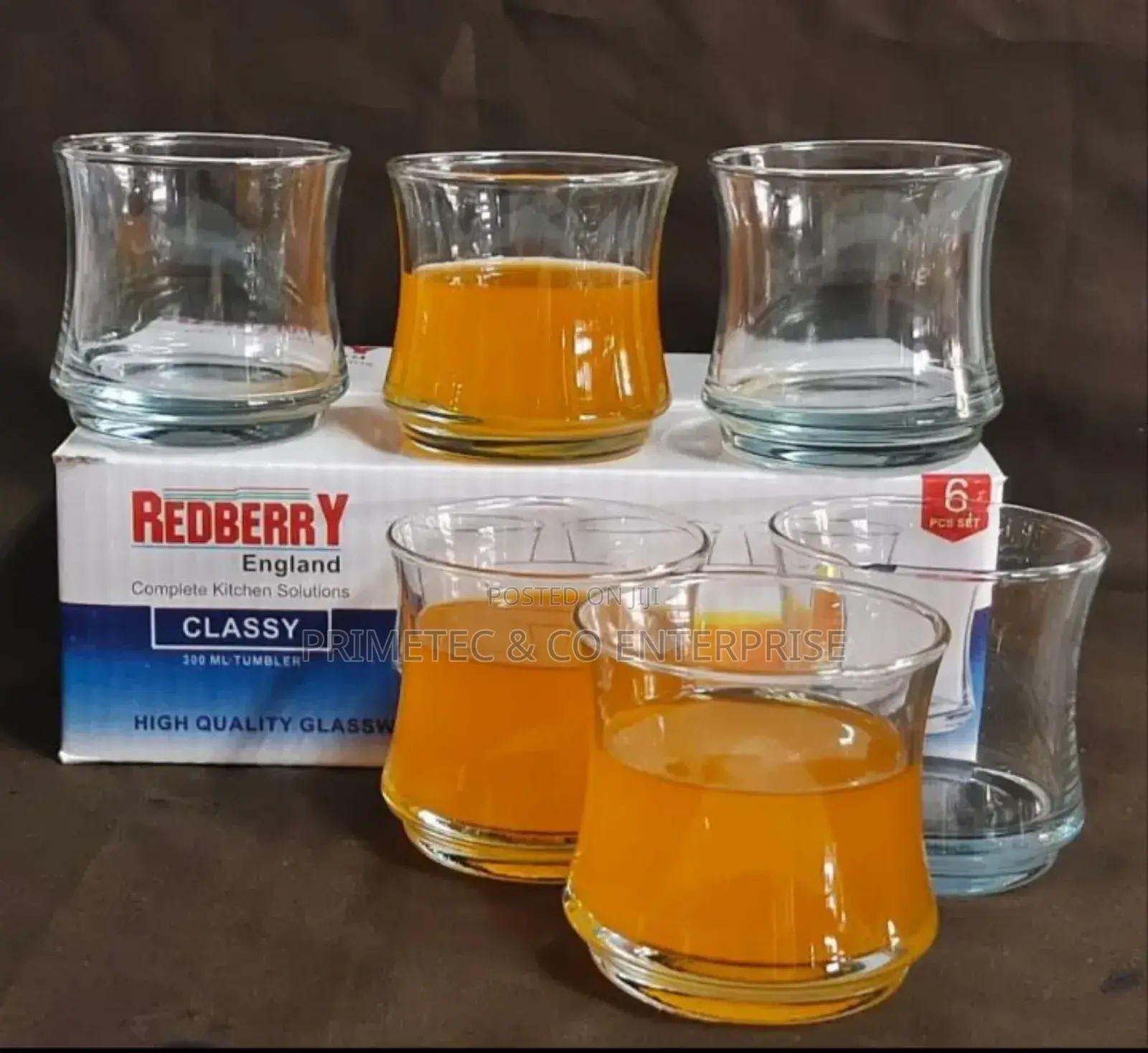 Classy Whiskey Glass 300ml Set of 6pcs