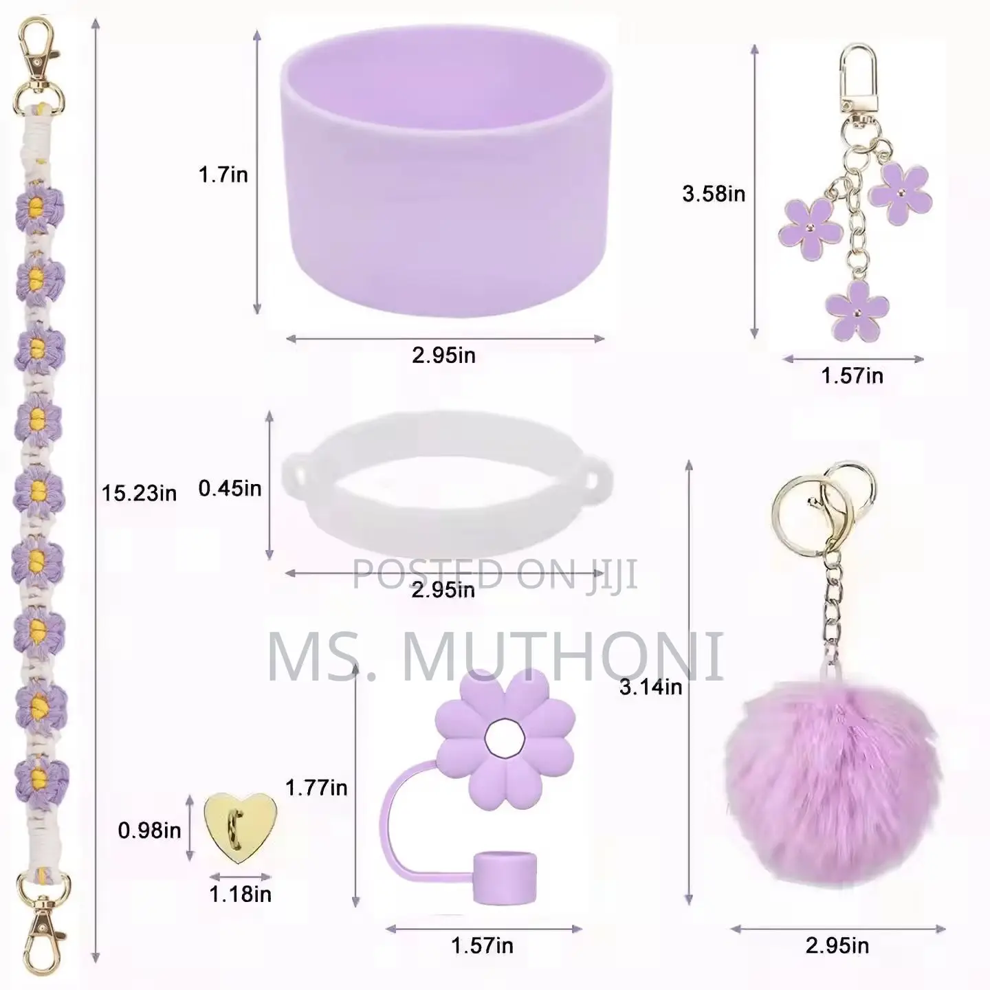 7pc Silicone Stanley Cup Accessories