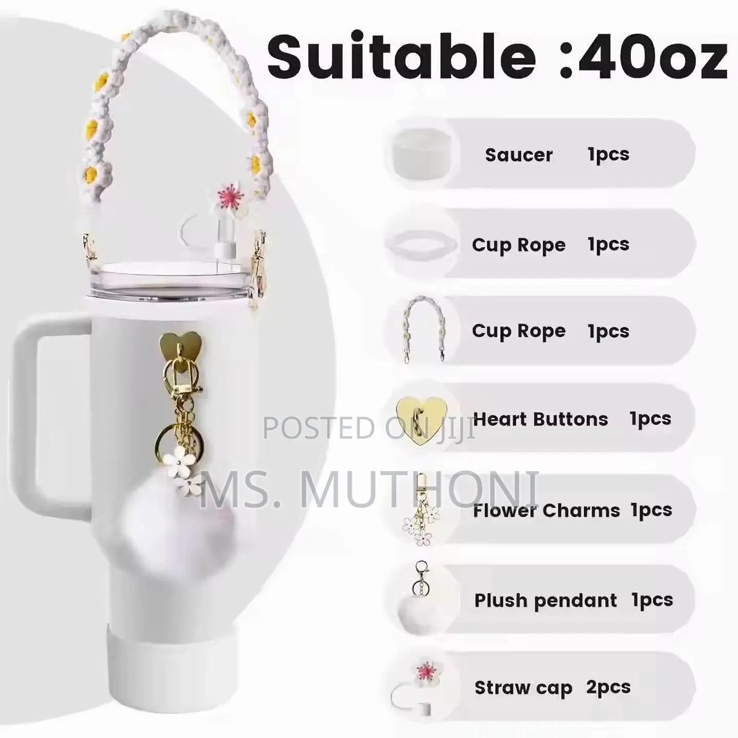 7pc Silicone Stanley Cup Accessories