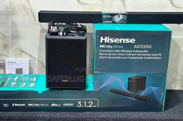 Soundbar Speaker System, Hisense, Ax3120g; Wireless - main view