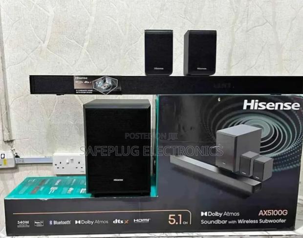 Soundbar Speaker 5.1ch 340w Ax5100g, Wireless Subwoofer