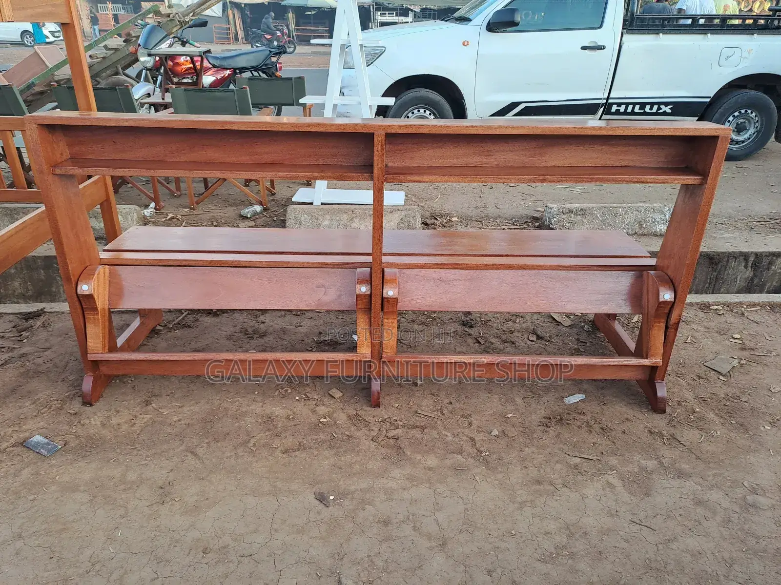 Wooden Mahogany Church Pews