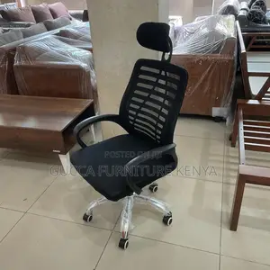 Office Chair: Orthopedic Simple Headrest Chair (Mesh-Back)