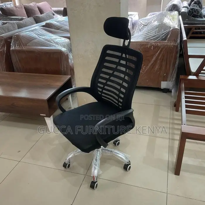 Office Chair: Orthopedic Simple Headrest Chair (Mesh-Back)