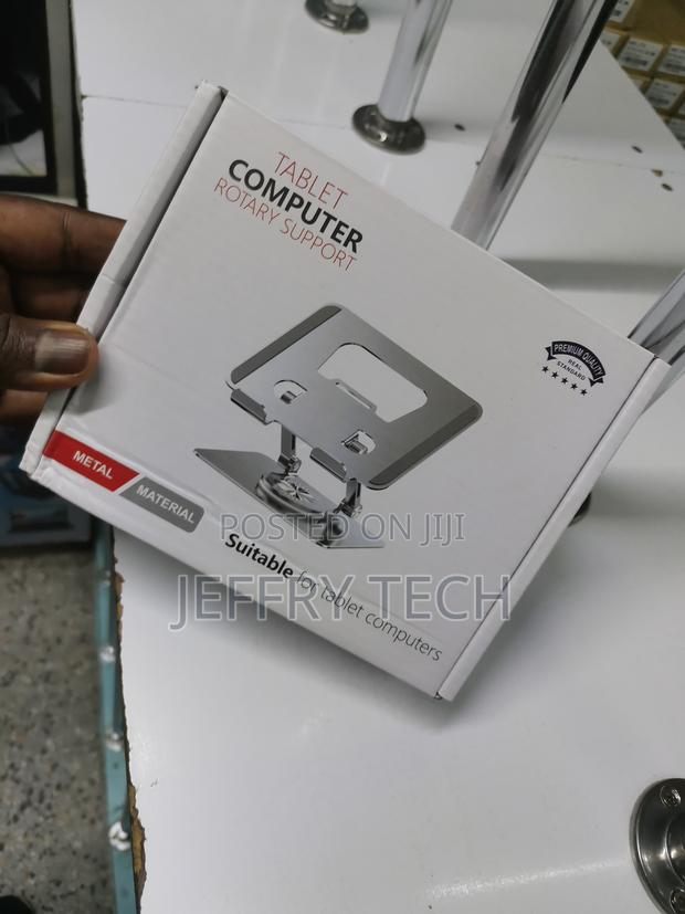 Tablet Stand, 360 Rotating Portable Aluminum Adjustable Fold - thumbnail 2