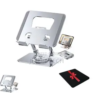 Adjustable Aluminum Laptop Stand With 360 Degree Rotation
