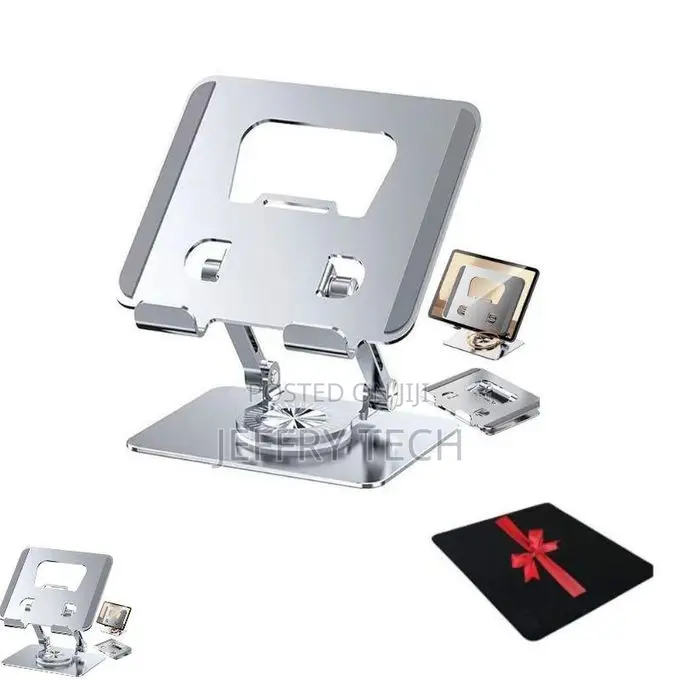 Adjustable Aluminum Laptop Stand With 360 Degree Rotation