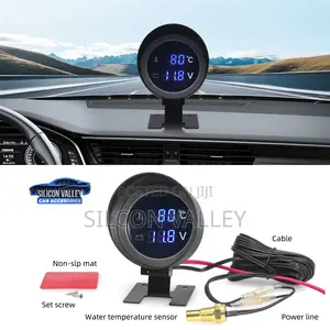 Car Engine (Water/ Coolant ) Tempature Gauge With Voltage