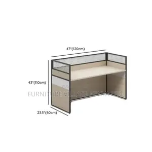Workstations:Office Compact Modular Desk for One