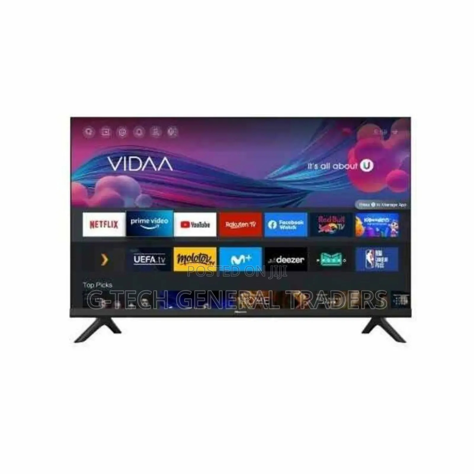 Hisense 32 Smart Android Frameless Tv, Netflix, Youtube