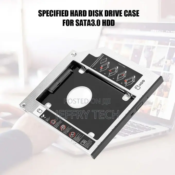 2nd SSD HDD Caddy Tray Adapter Enclosure Compatible for App