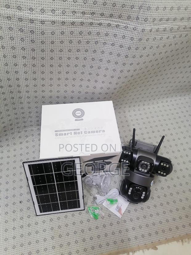 Imported Tripple Lens 4g Simcard Solar Powered PTZ Camera