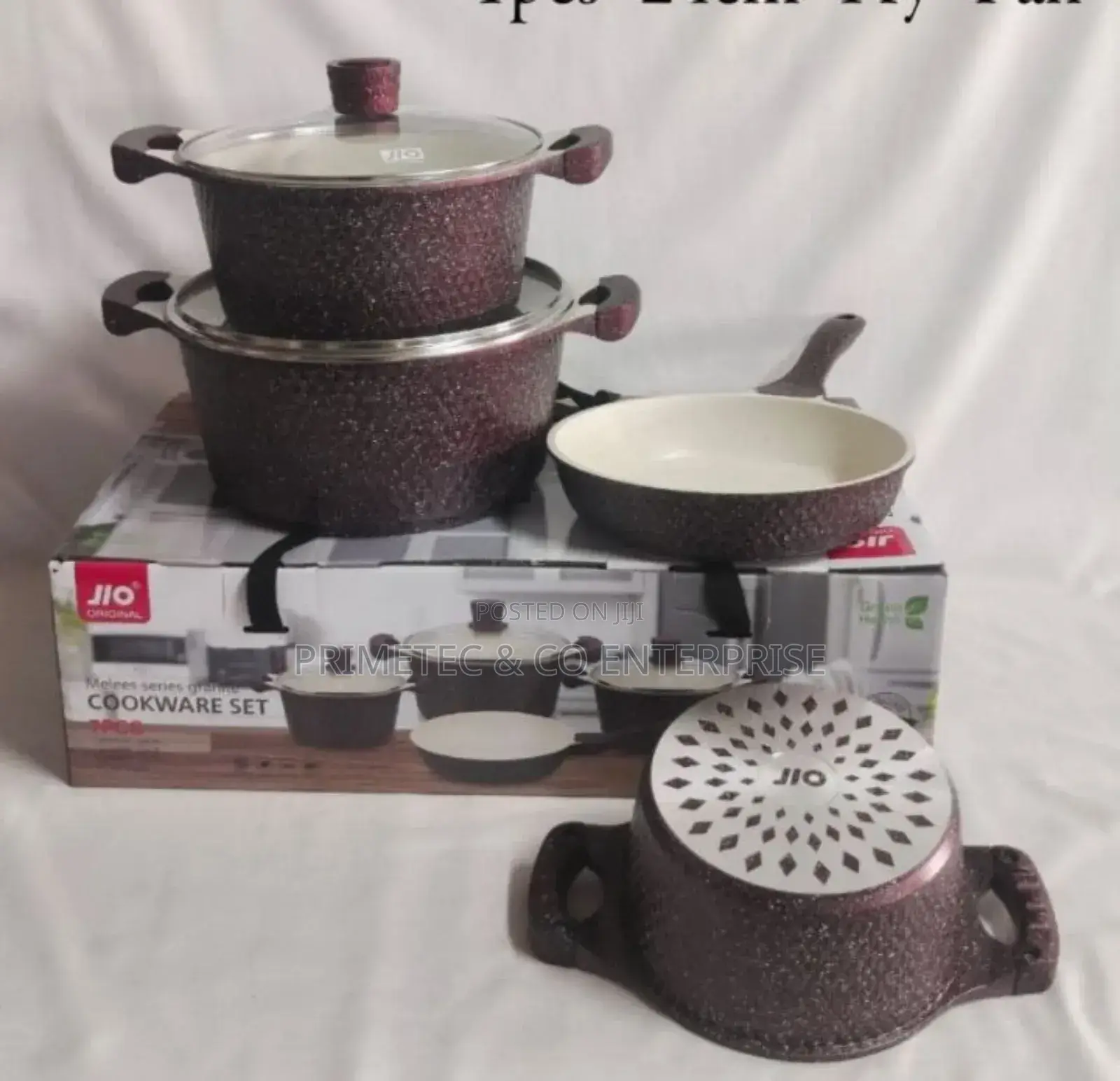 Redberry Nonstick Cookware 
 J 0507 - 7pcs Set