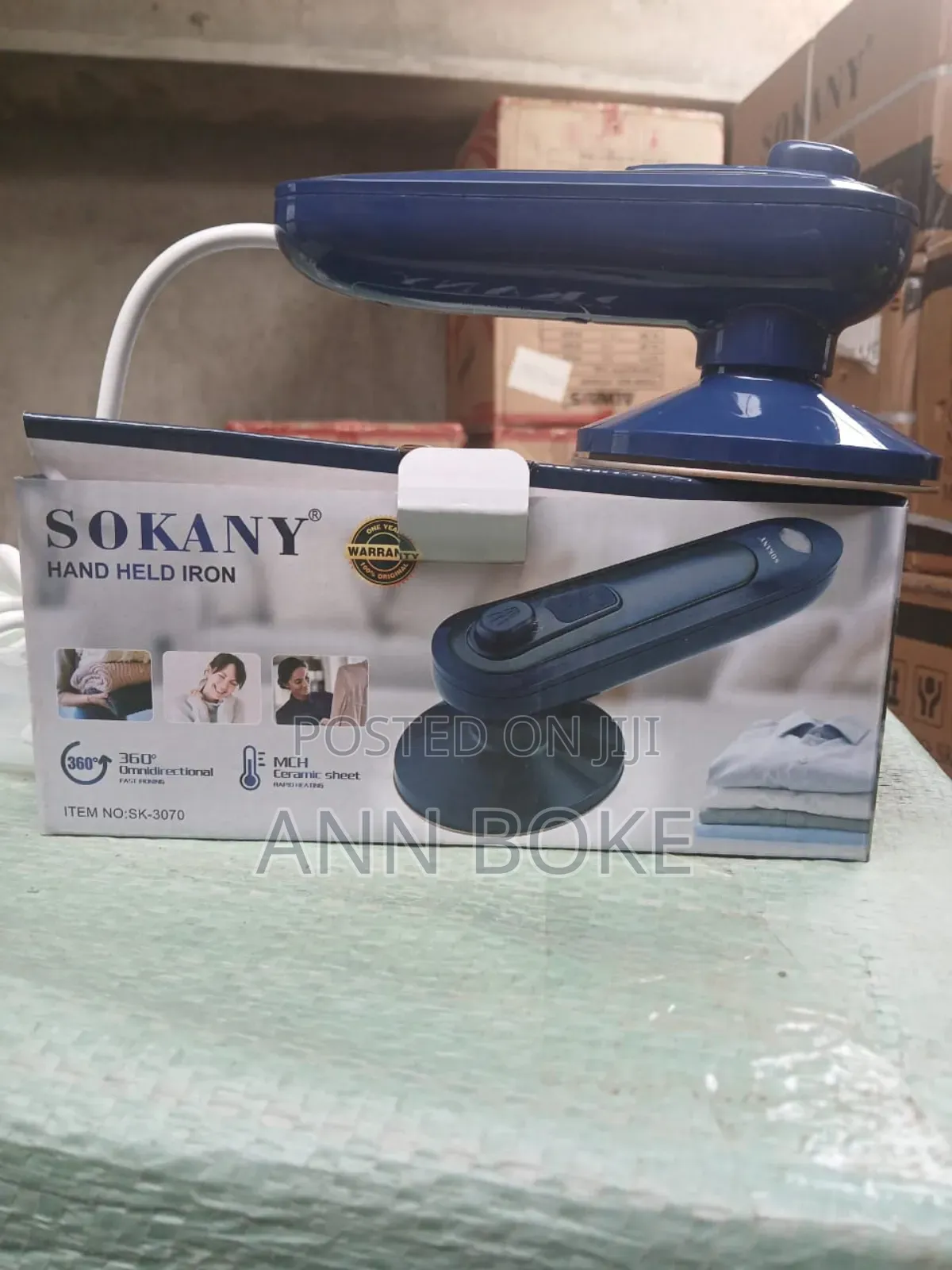 Sokany Hand Held Steam Iron Box at 1150., Available
