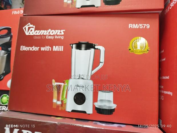 Ramtons Blender+Mill 1.5 Liters 2 Speed - Rm/579 - thumbnail 2