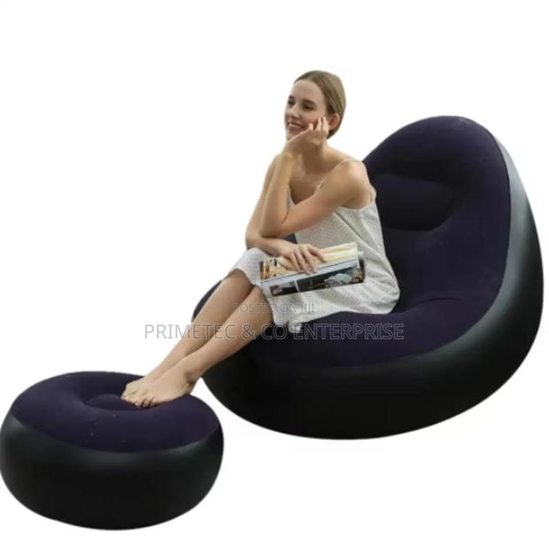 Inflatable Lazy Sofa With Footstep