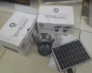 Dual Lens Wifi Solar Camera With Night Colored Vision