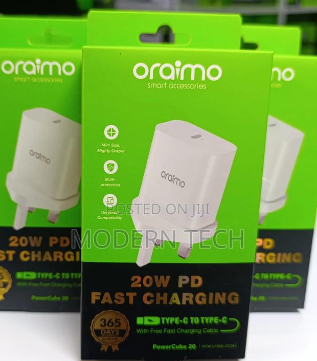 Oraimo Powercube 20 20w Wall Charger Kit