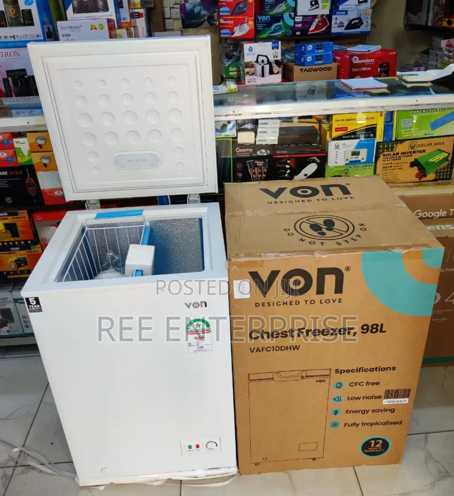 Brand New Von Freezer 98l