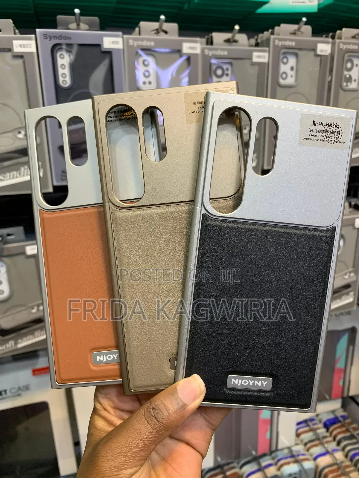 Samsung Galaxy S24 Ultra 2 In1 Leather, Metallic Back Cover