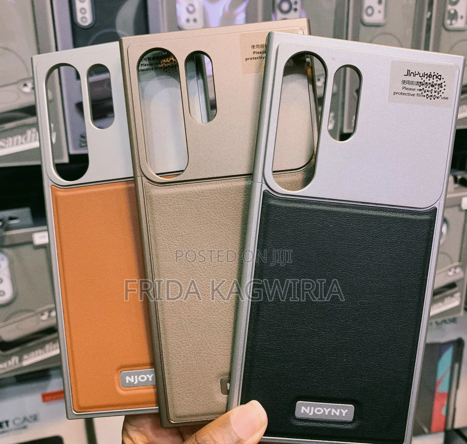 Samsung Galaxy S24 Ultra 2 In1 Leather, Metallic Back Cover