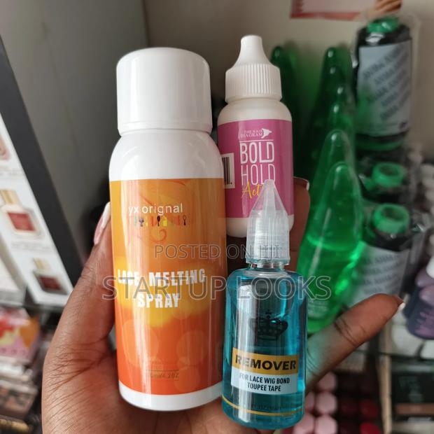 3pcs Lace Melting Spray + Bold Hold Glue + Remover - thumbnail 2