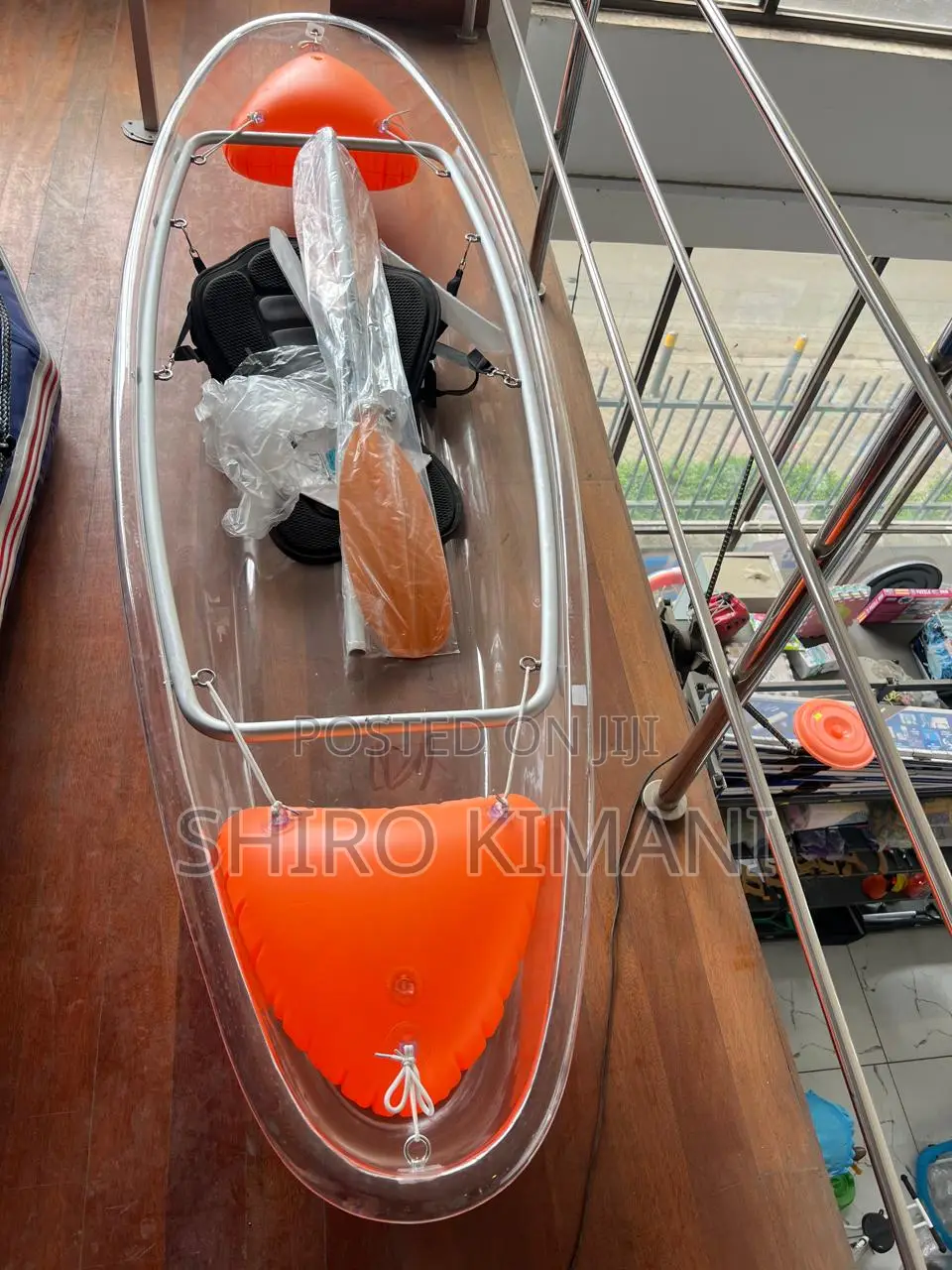 Kayak 1-Person Clear Body + Rudder System