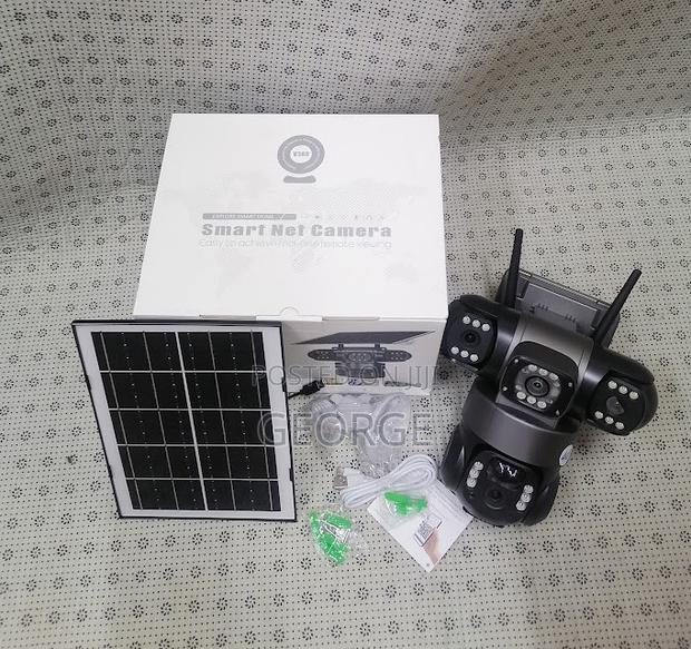 Great V380 4g PTZ Tripple Lens Solar Camera