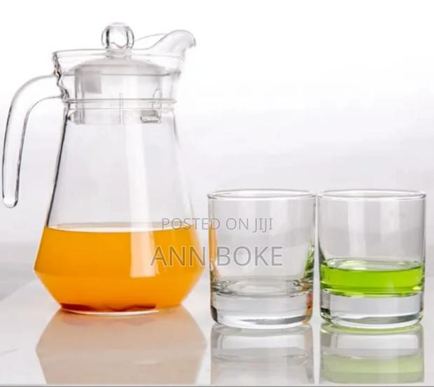 Glass Set Combo
1.8ltrs Glass Jug 
Plus 6pcs Short
