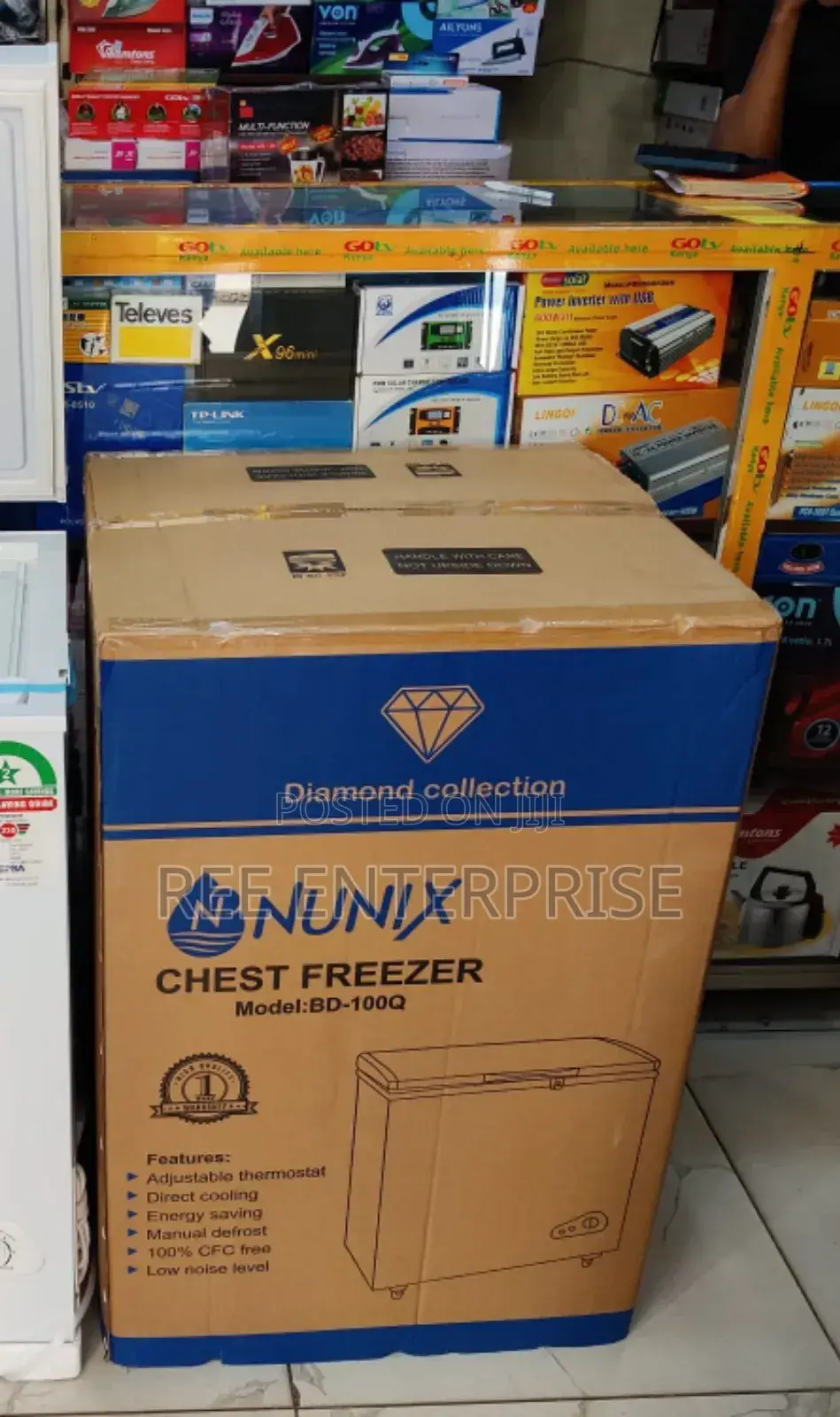 Efficient Nunix Chest Freezer 100 Litres