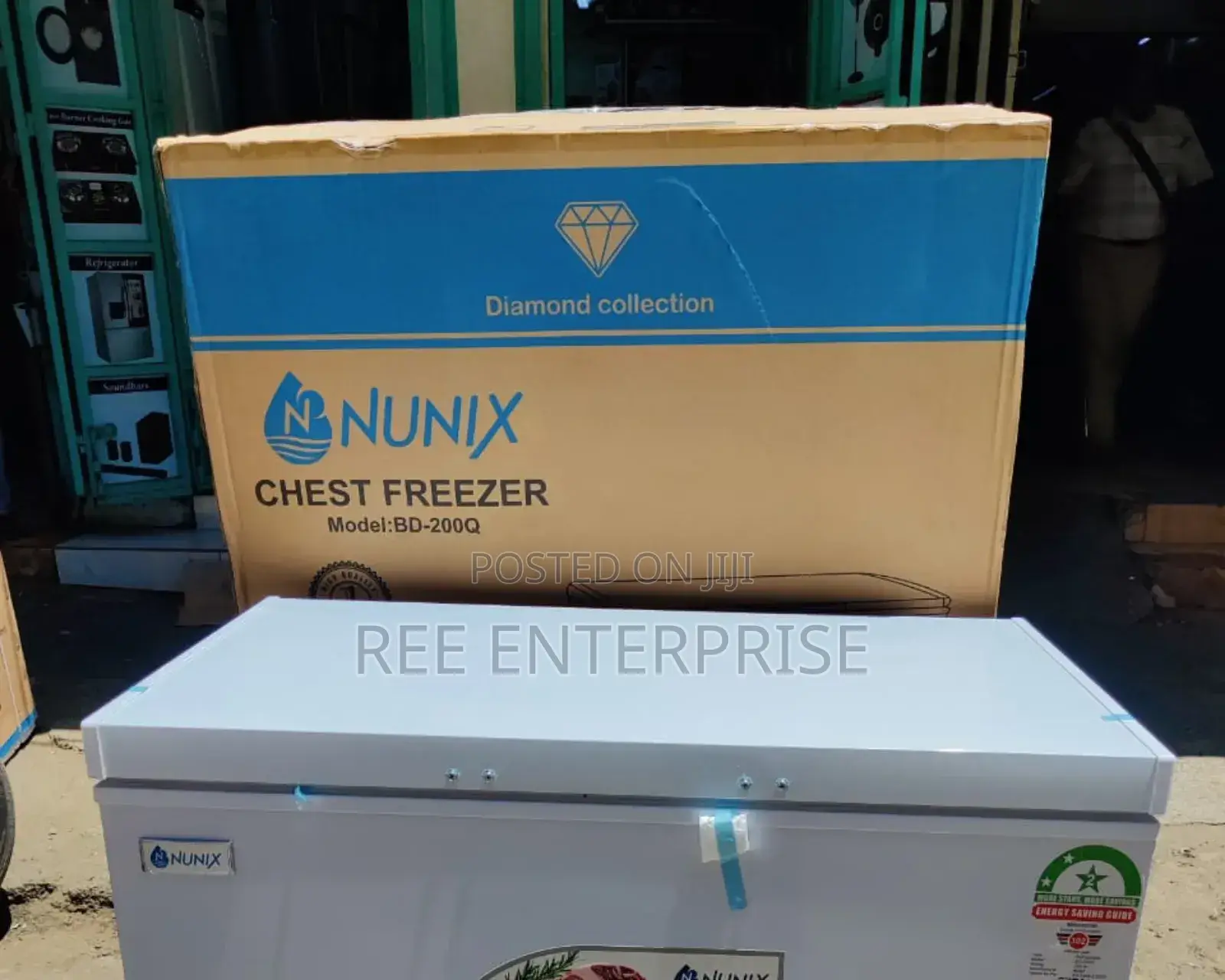 Efficient Nunix Chest Freezer 200l