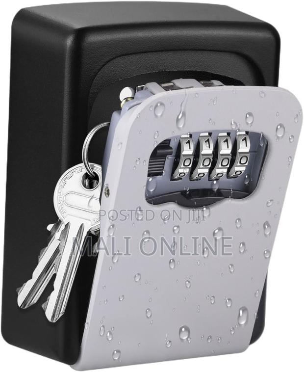 Key Lock Box Wall Mounted Safe 4 Digit Password Combination