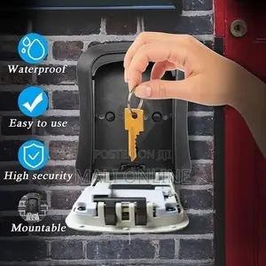Key Lock Box Wall Mounted Safe 4 Digit Password Combination