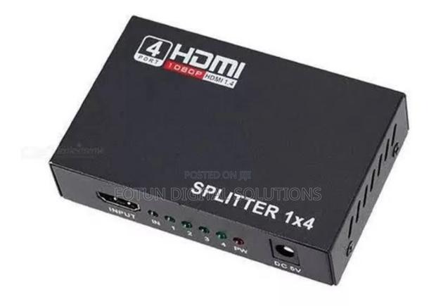 4-Port Hdmi Splitter – Share Signal to 4 TVS or Displays