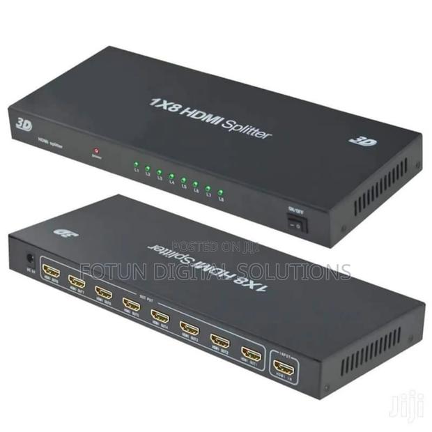 8-Way Hdmi Splitter-Broadcast To8man Screens From One Source