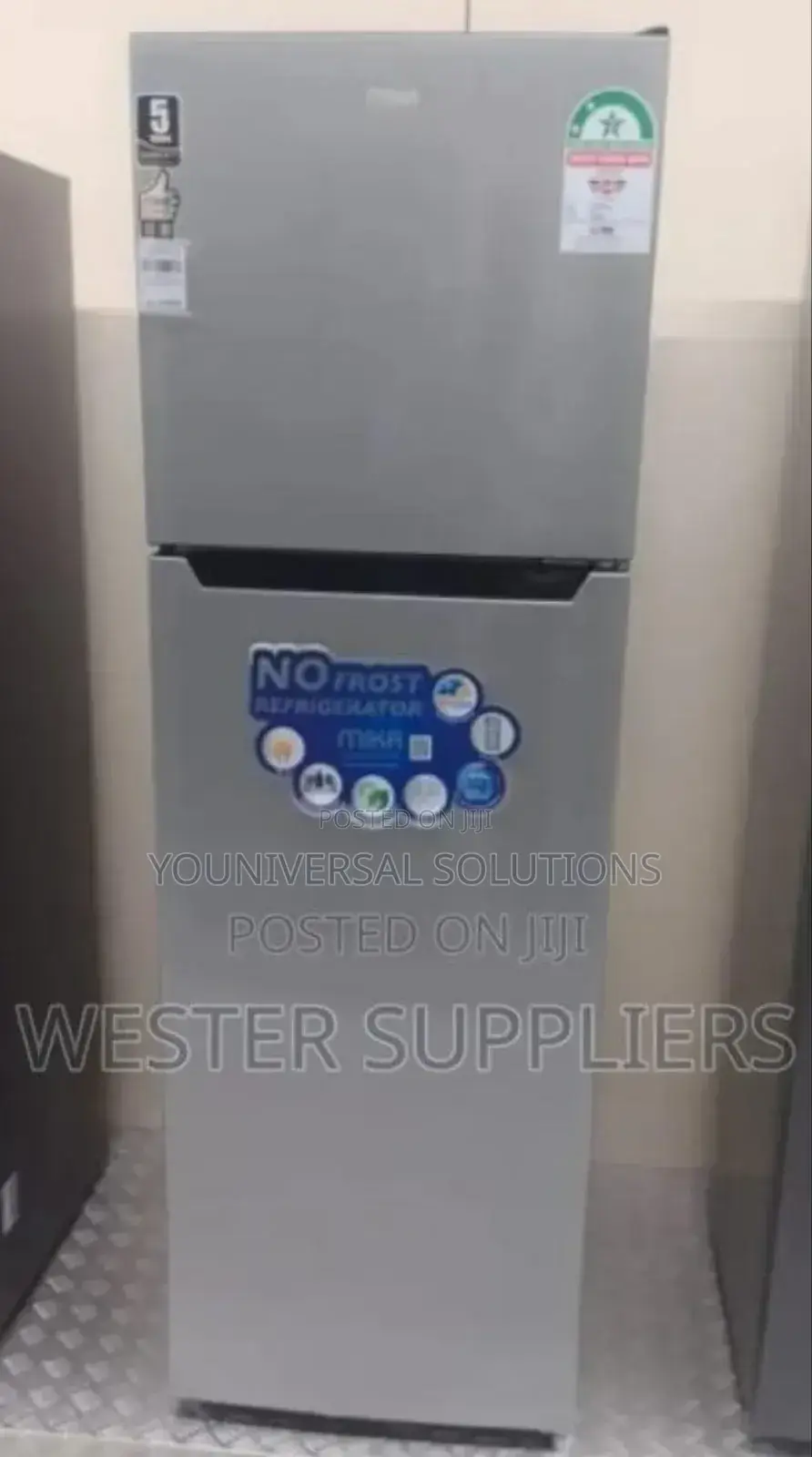 Mika 255 Litres Mrnf255lsd,No Frost Double Door Refrigerator