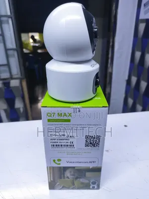 Dual Lens V380 Q7 Max Indoor Camera Supports Upto 128sd Card
