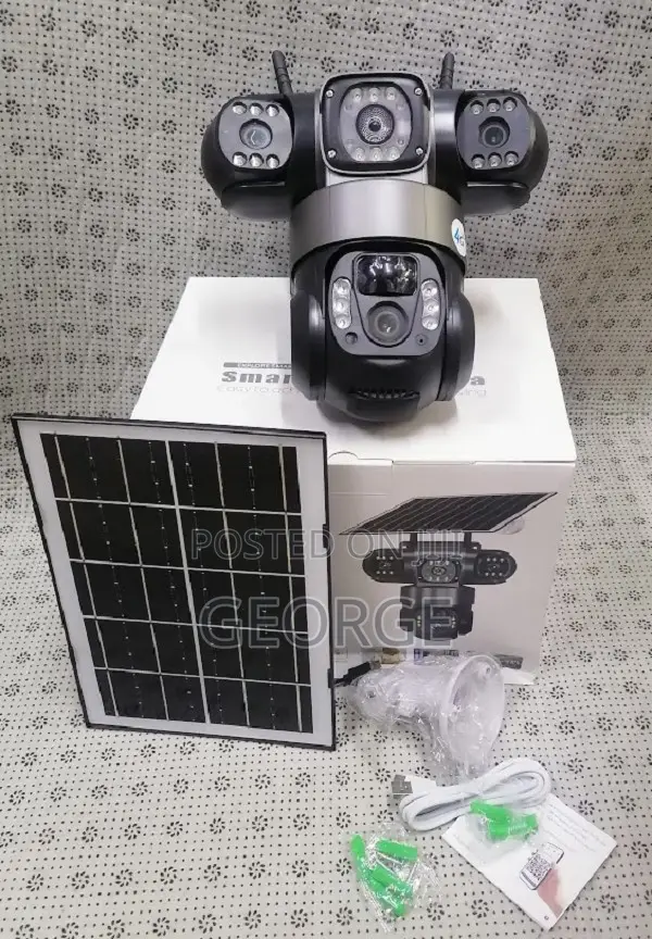 Originalv380 Triple Lens Security Camera With Full Color