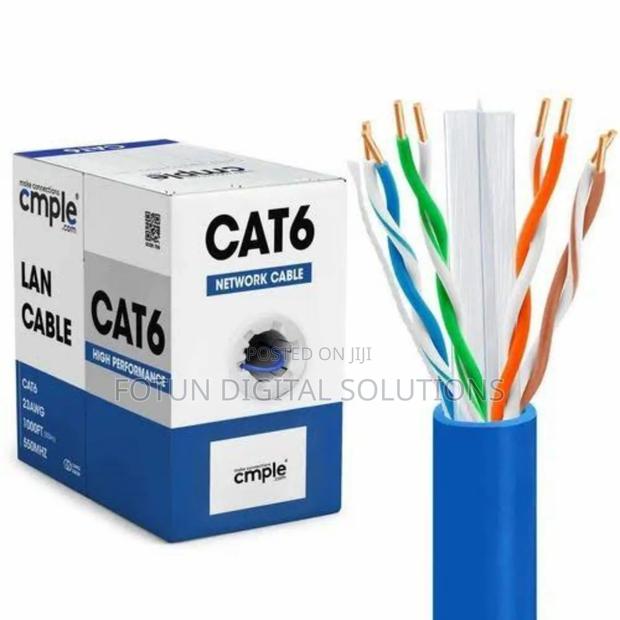 Cat6 Ethernet Cable Box – 305m High-Speed Networking Cable - main view