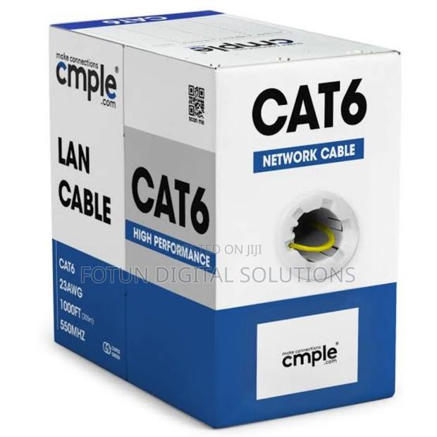 Full Cat6 Lan Cable Roll – Reliable for Office CCTV Setups - main view