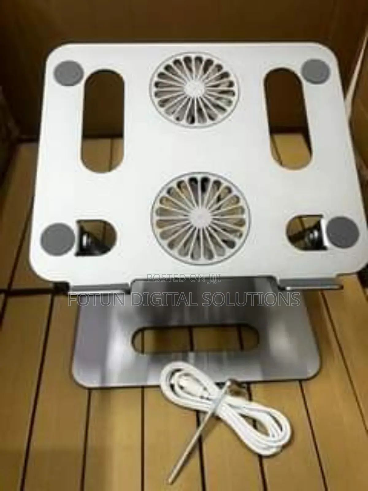 Laptop Stand With Fan – Adjustable With Usb Cooling Base
