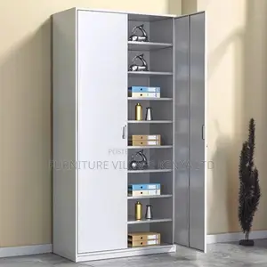 Cabinets:Metallic 2-Door Office Storage Locker-Lockable