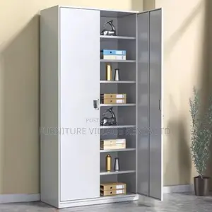 Cabinets:Metallic 2-Door Office Storage Locker-Lockable