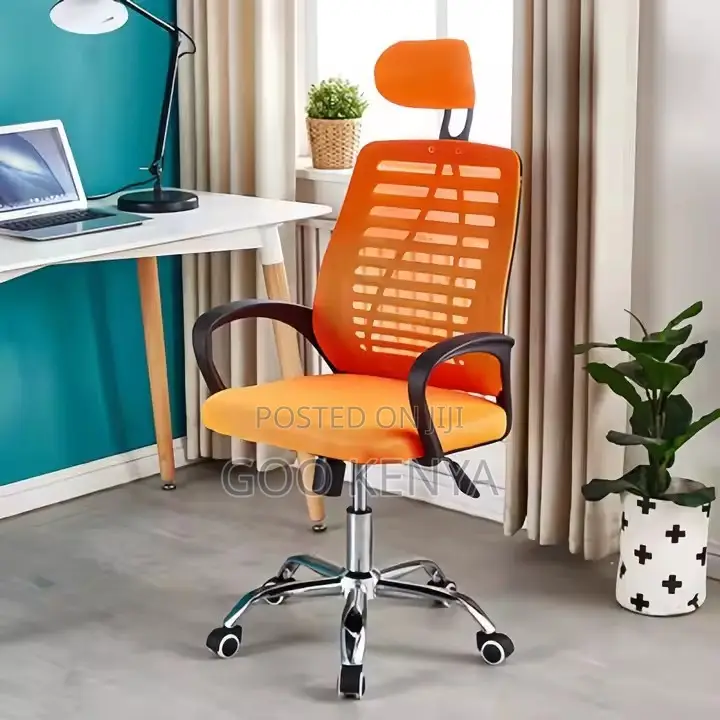 Office Chair ; Adjustable Mesh Headrest Office Chair